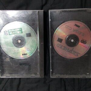 Sega CD Silpheed Joe Montana's NFL Football Games Lot (2)